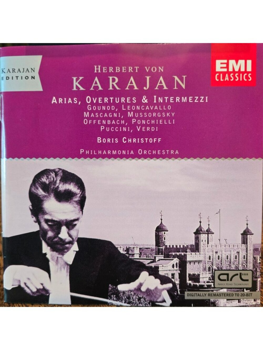 Herbert Von Karajan Arias Overtures Intermezzi Classical Music CD 38009cd
